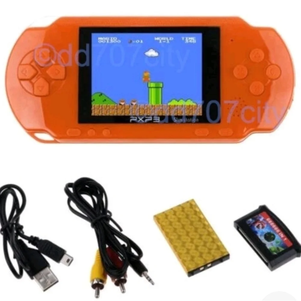 Orange Handheld Gaming Console